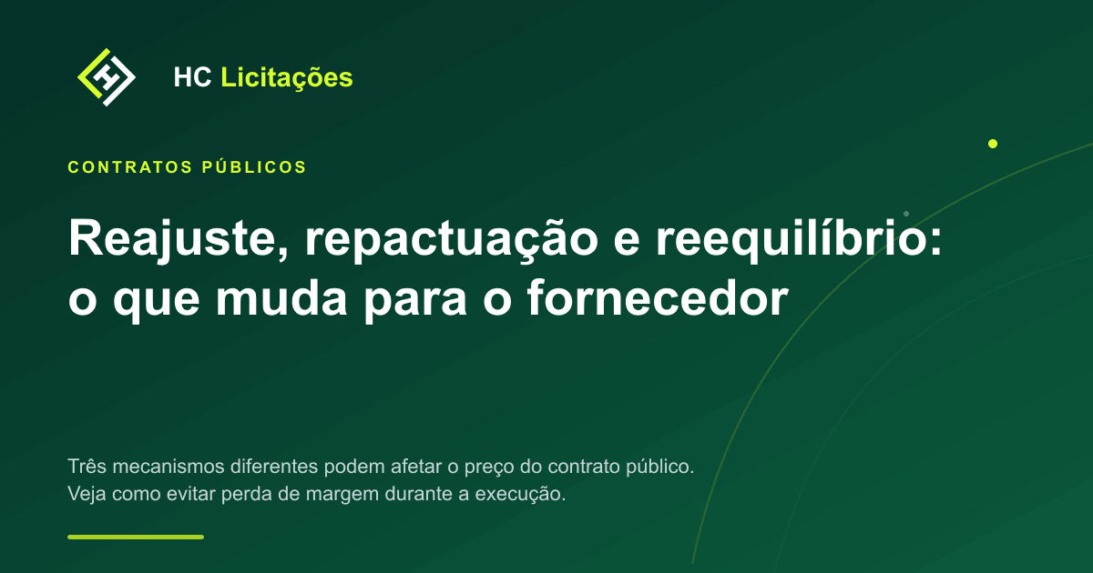 Ilustração do conteúdo: Reajuste, repactuação e reequilíbrio: o que muda para o fornecedor